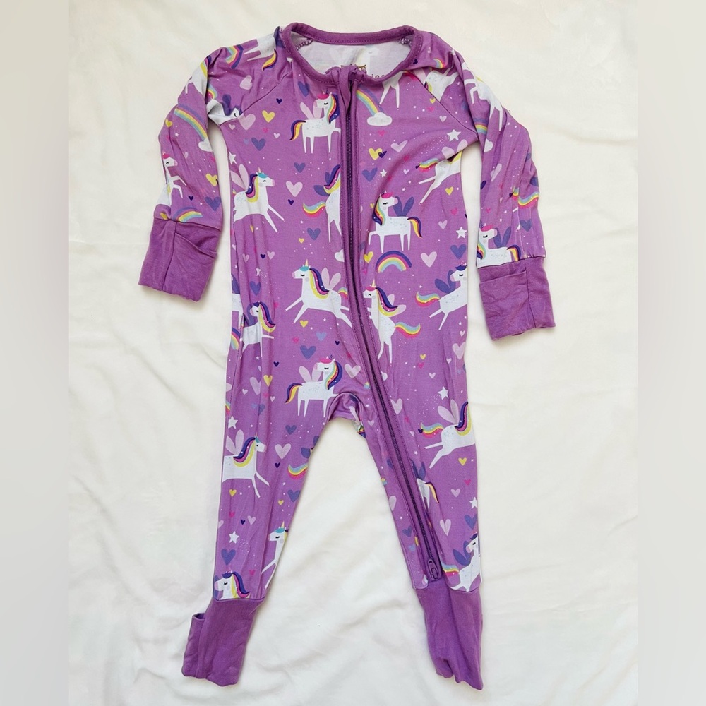 Little Sleepies Sienna’s Unicorns Zippy 0-3 months - Picture 1 of 5